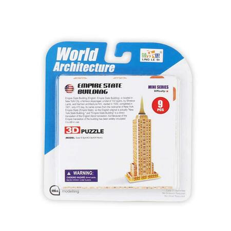3D PUZZLES Super Mini Empire State Building, 9Pk CHC1314
